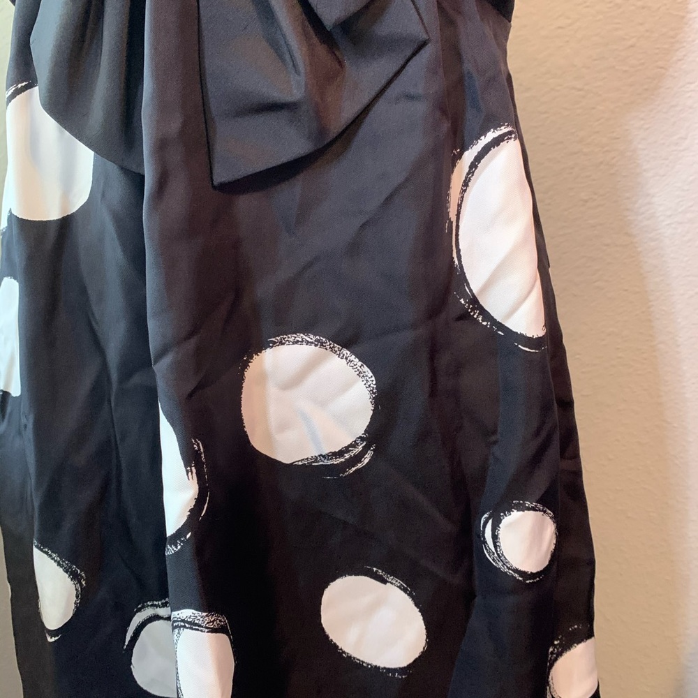 Donna Morgan 100% Silk Polka Dot Dress - Picture 4 of 8